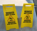 Caution Wet Floor Sign - Cuidado Piso Mojado 2 Pack