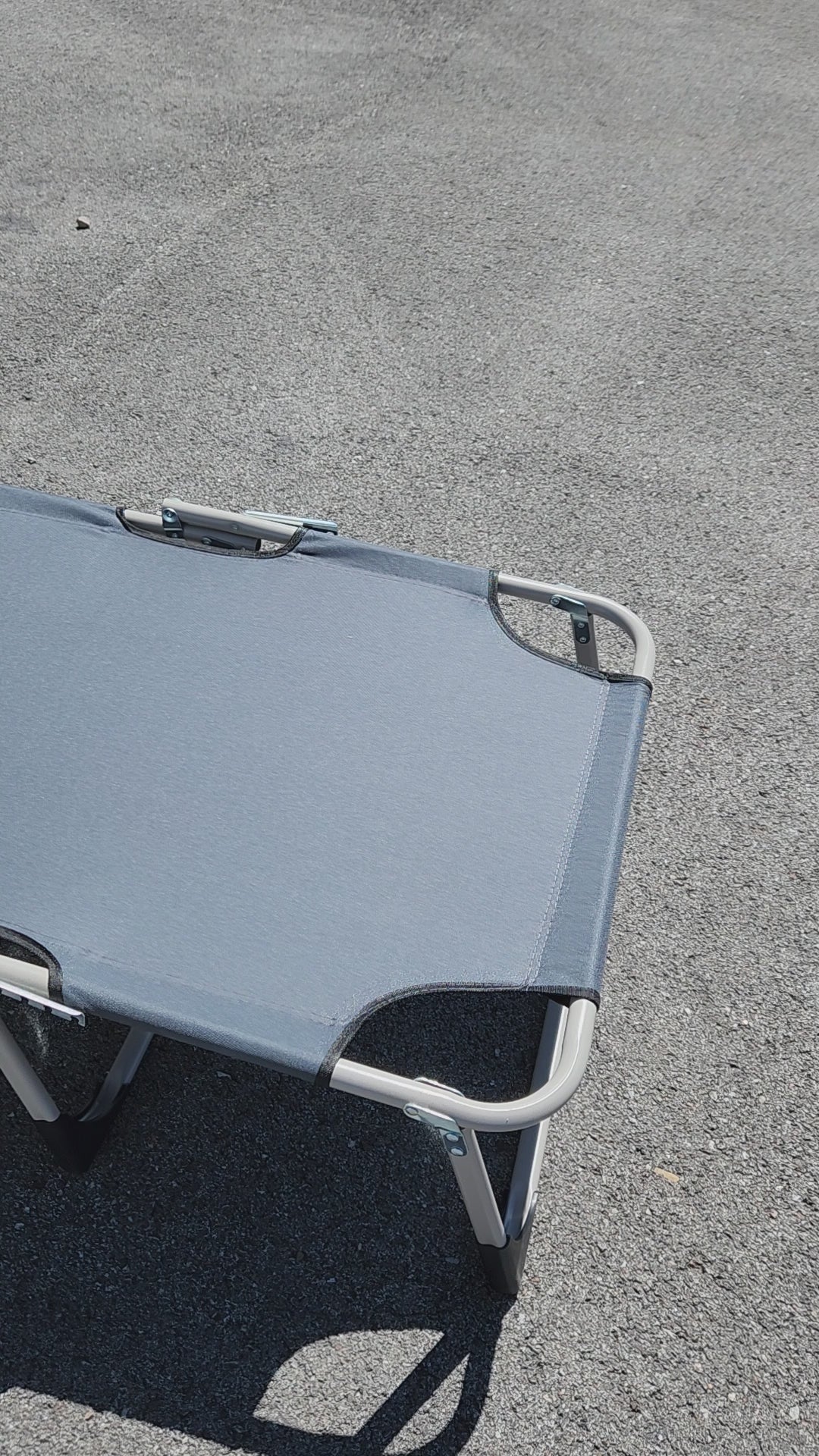 Portable Camping Cot Foldable Bed with Mattress Pad