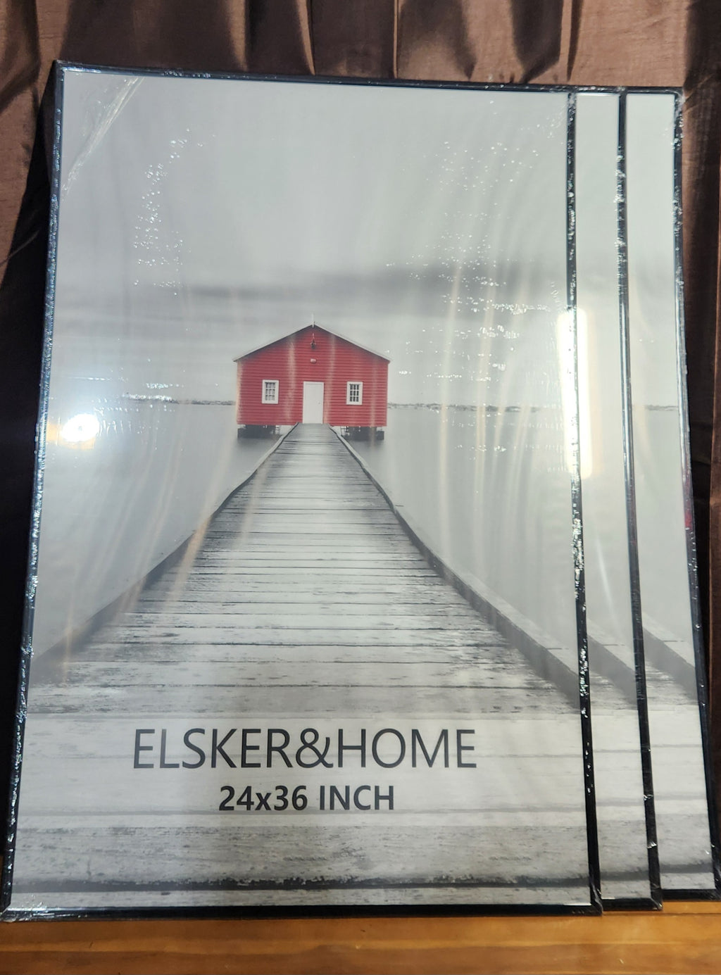 24x36 Poster Frame 3 Pack, Black Picture Frame for Horizontal or Vertical Wall Mounting, Sturdy and Scratch-proof