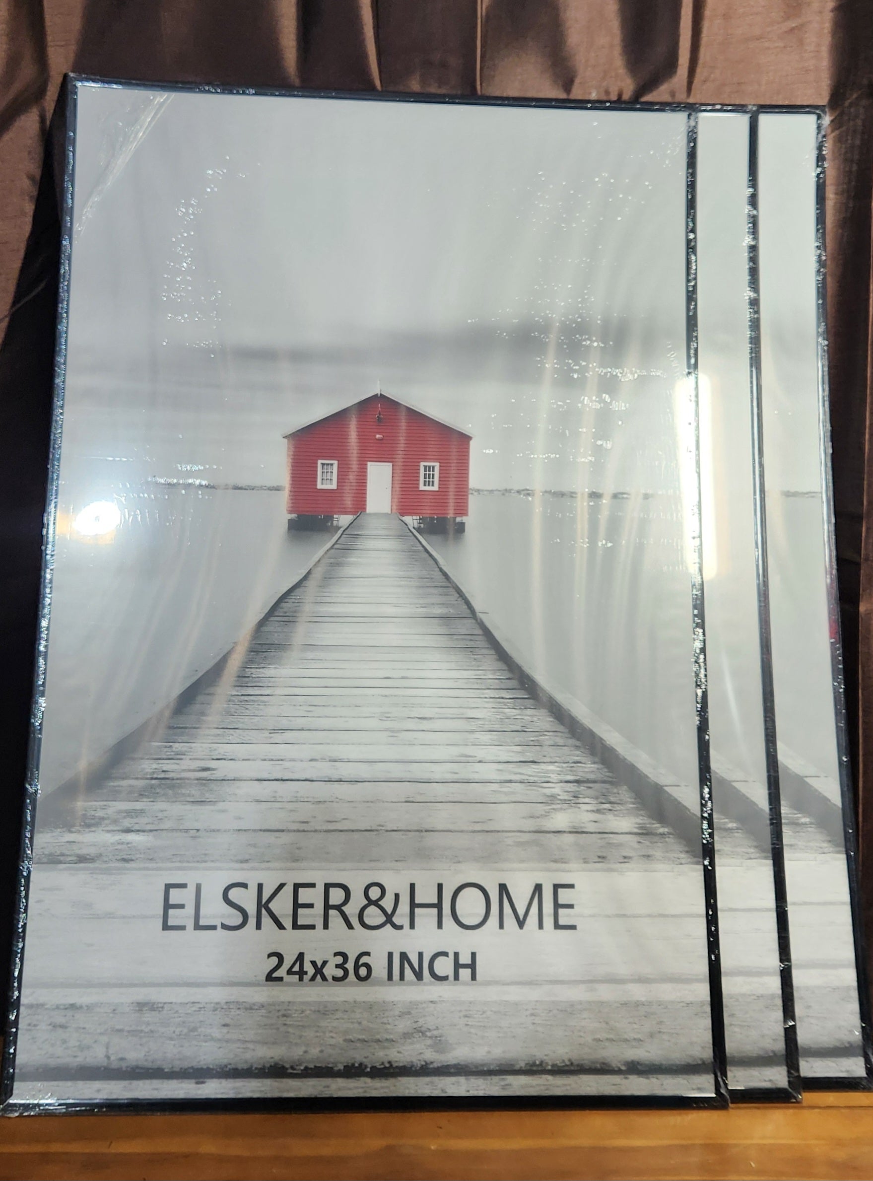 24x36 Poster Frame 3 Pack, Black Picture Frame for Horizontal or Vertical Wall Mounting, Sturdy and Scratch-proof