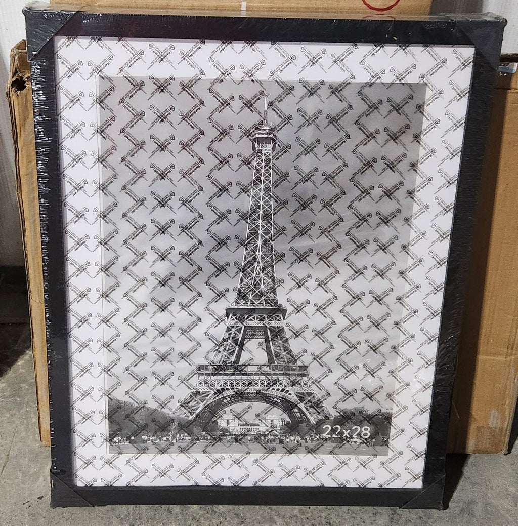 22x28 Picture Frame Set of 3, Display Pictures 18x24 with Mat or 22x28 without Mat