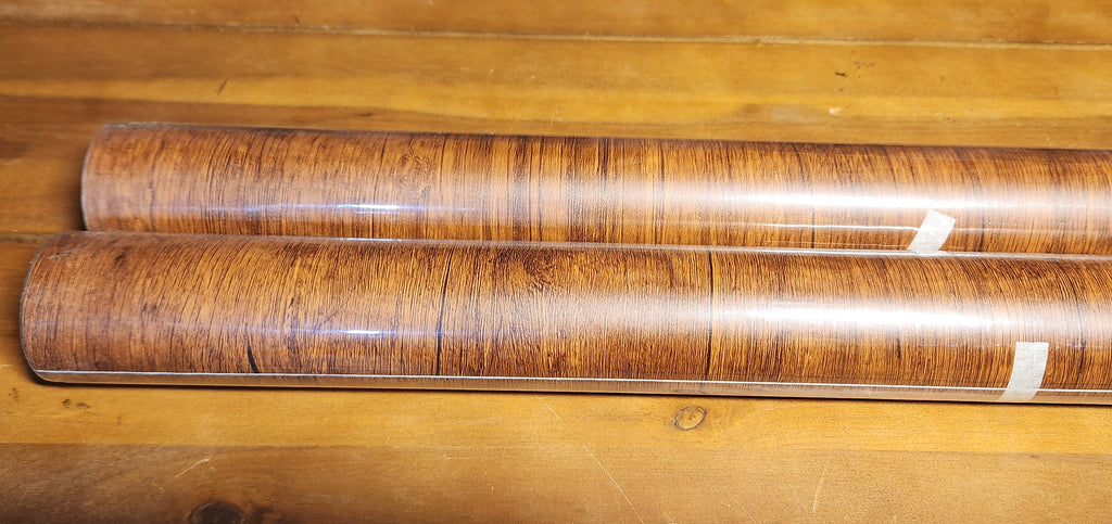 Wood Grain Contact Paper- 1 Roll Removable Vinyl Film Red Brown Wood Wallpaper 23.6" x 118"