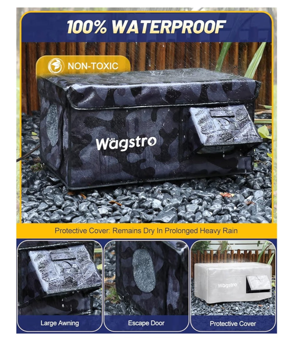 Heated Cat House for Outside or Indoors, Waterproof