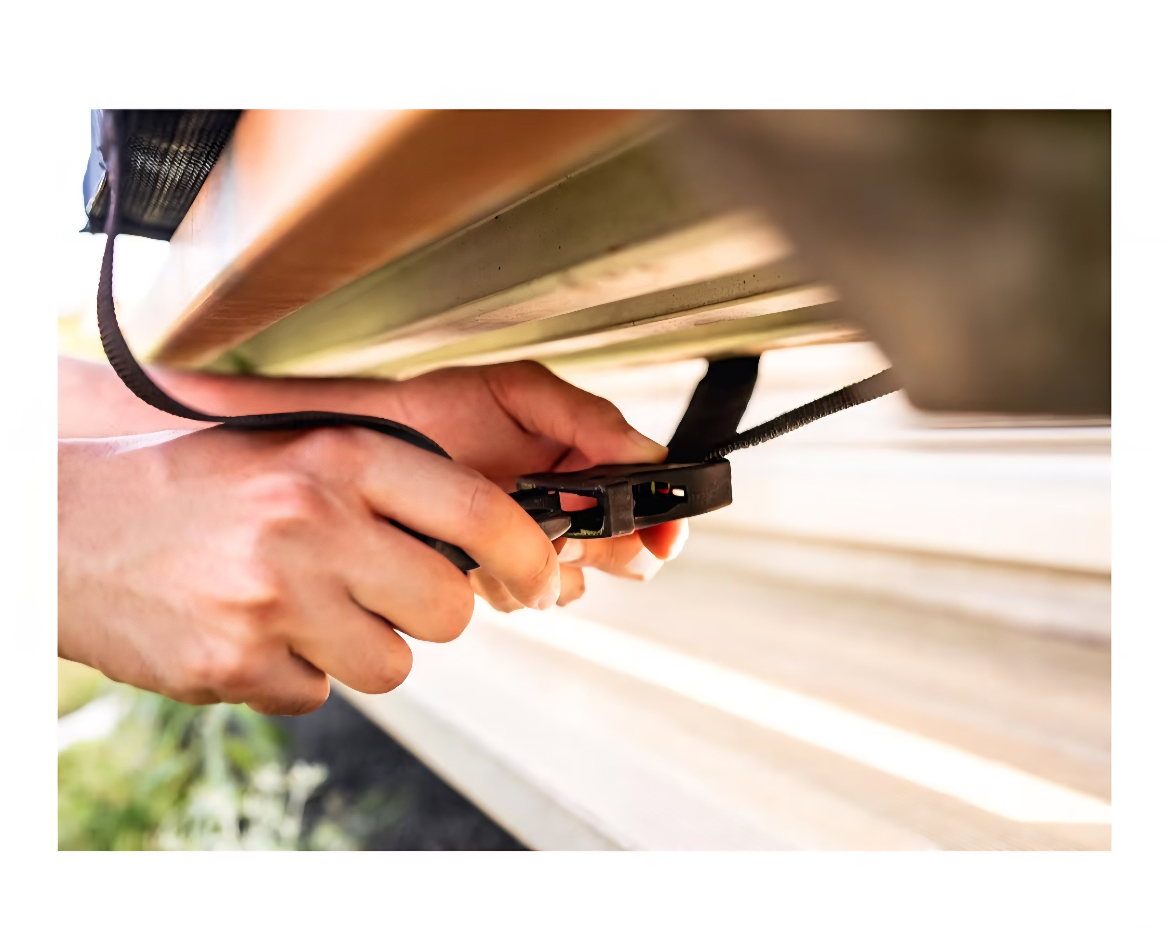 Outdoor BleacherBack Lumbar Stadium Chair With Padded Backrest- BLACK