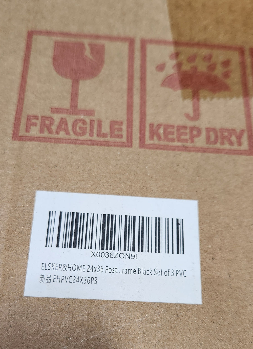 24x36 Poster Frame 3 Pack, Black Picture Frame for Horizontal or Vertical Wall Mounting, Sturdy and Scratch-proof