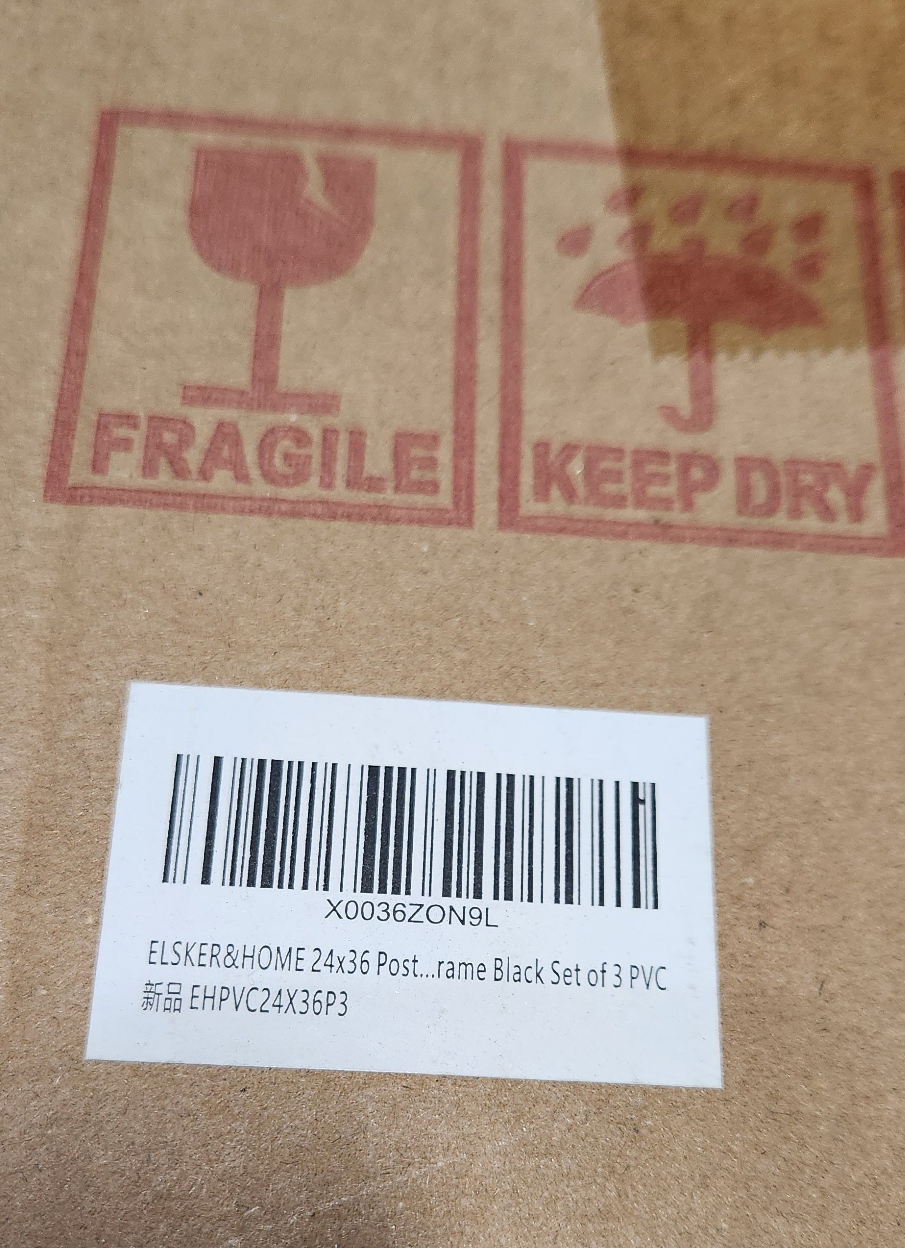 24x36 Poster Frame 3 Pack, Black Picture Frame for Horizontal or Vertical Wall Mounting, Sturdy and Scratch-proof