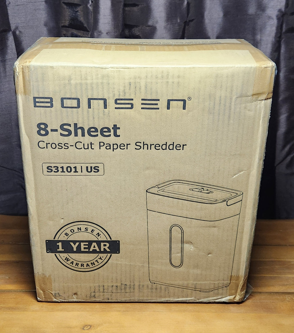 Shredder for Home Office, 4 Gallons 8-Sheet Cross Cut Credit Card Shredder