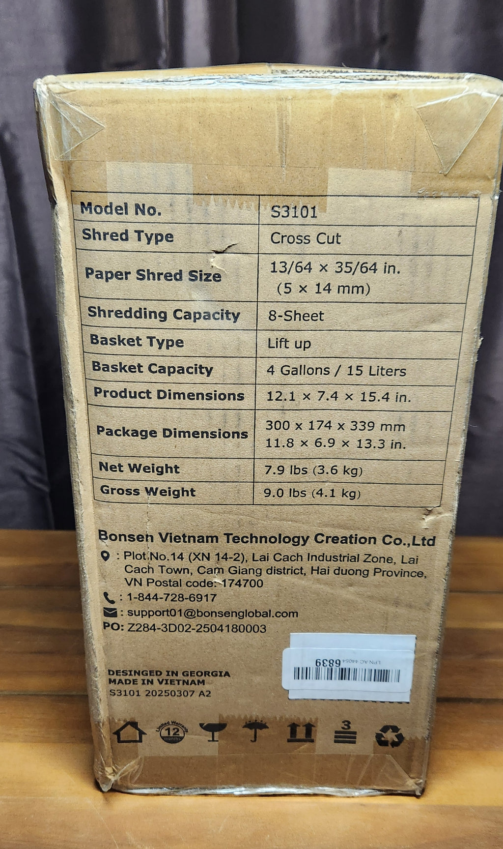 Shredder for Home Office, 4 Gallons 8-Sheet Cross Cut Credit Card Shredder