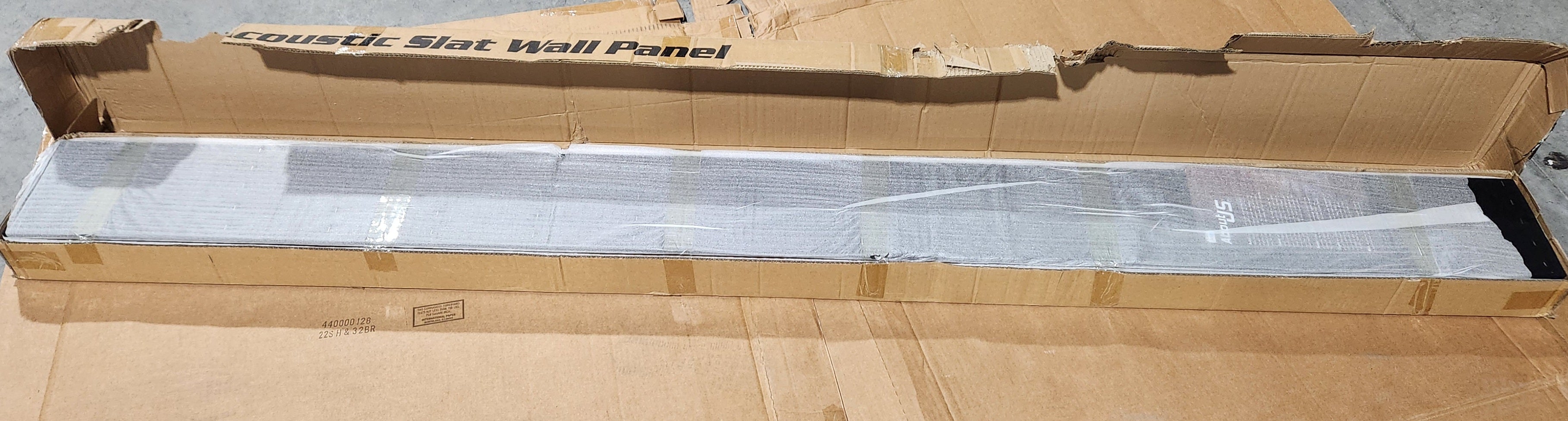 4-Pack Acoustic Wood Slat Wall Panels for Interior Decor, 3D Fluted Sound Absorbing Wood Paneling for Accent Wall Ceiling