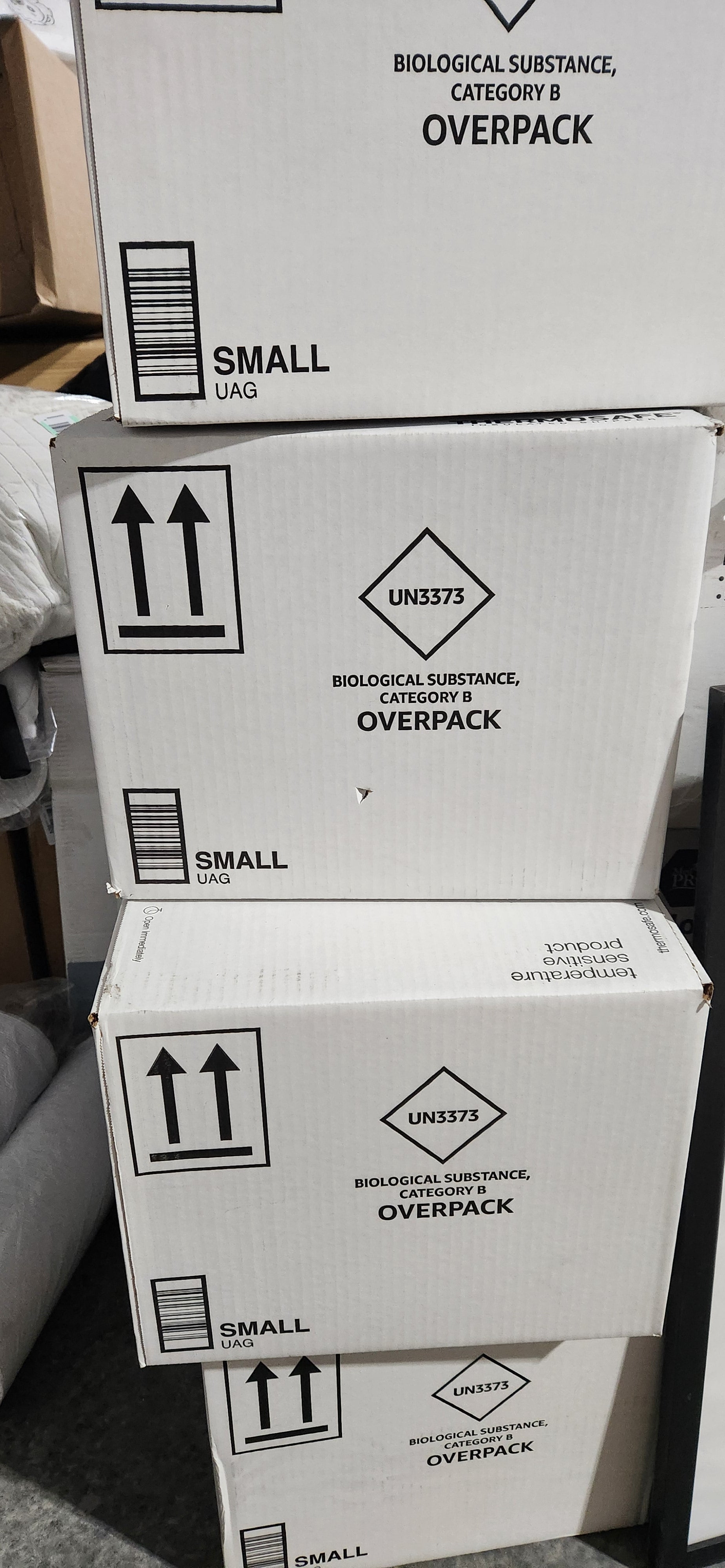 Lot of Thermosafe Insulated Styrofoam Shipping Boxes (11 ct)