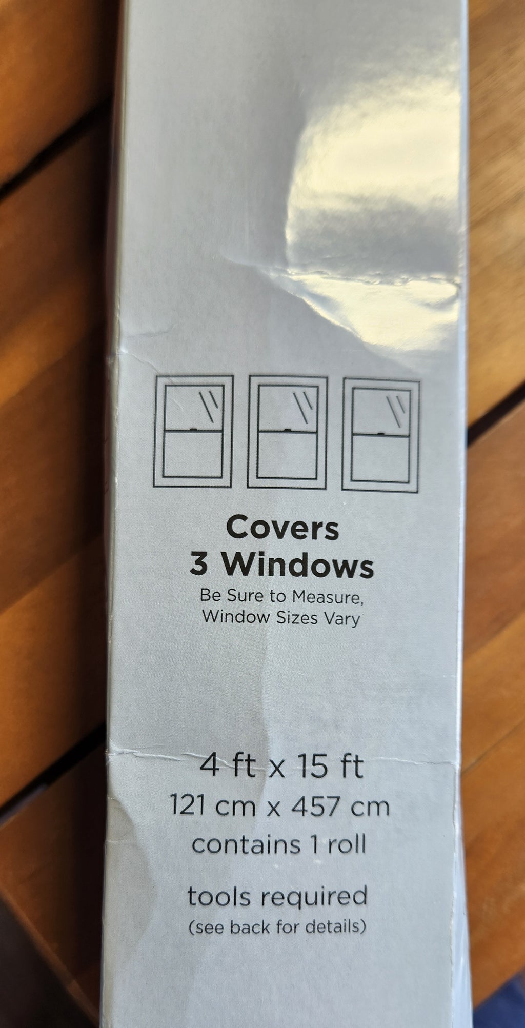 Gila® Heat Control Titanium Adhesive Residential DIY Window Film Sun Blocking Glare Reduction 4ft x 15ft