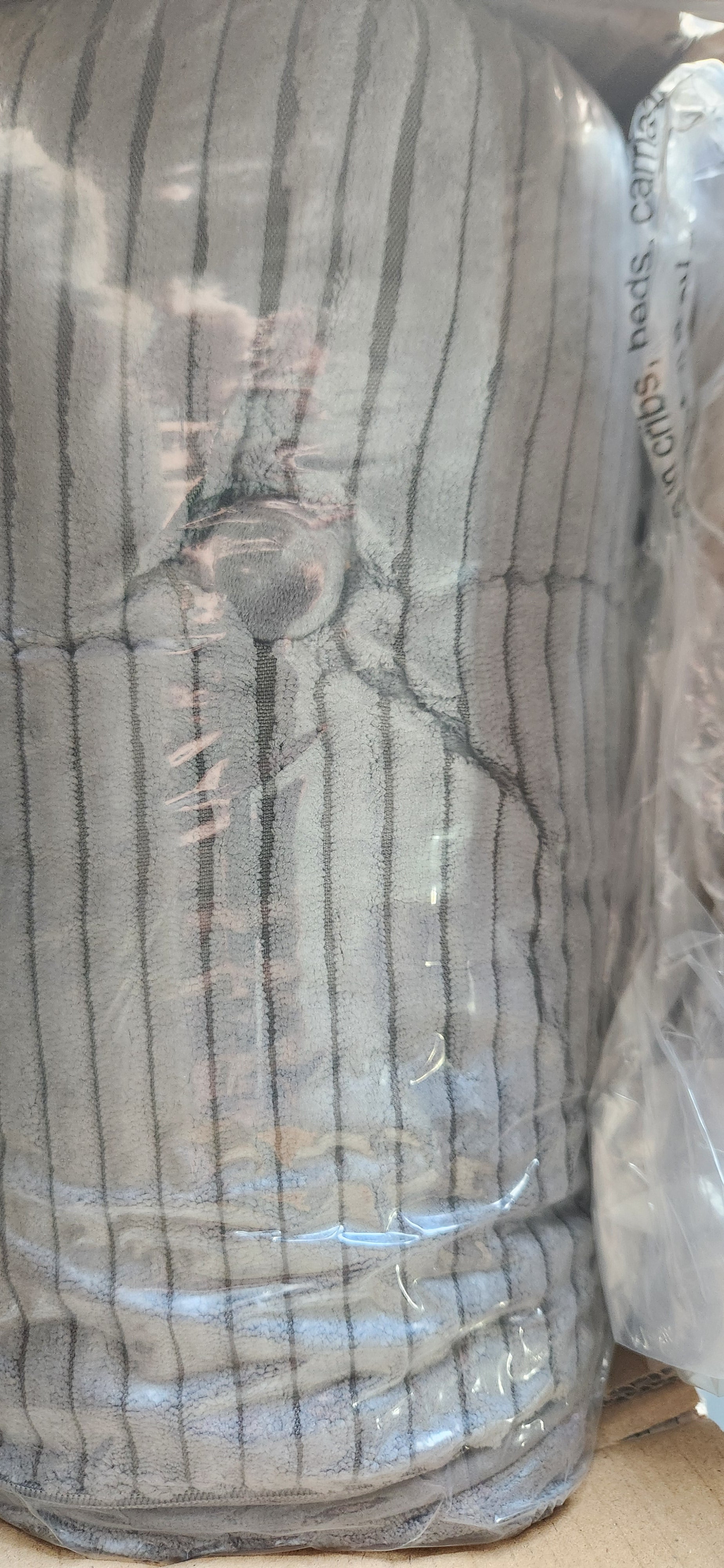 Floor Pillow 5" Thick Square Tufted Corduroy Grey Meditation Floor Sitting Pack of 2