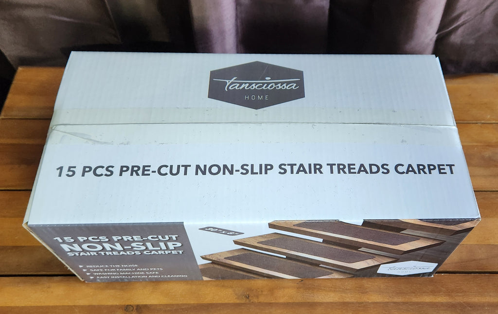 BLUE Stair Treads for Wooden Steps 30" X 8" (15 in Pack)