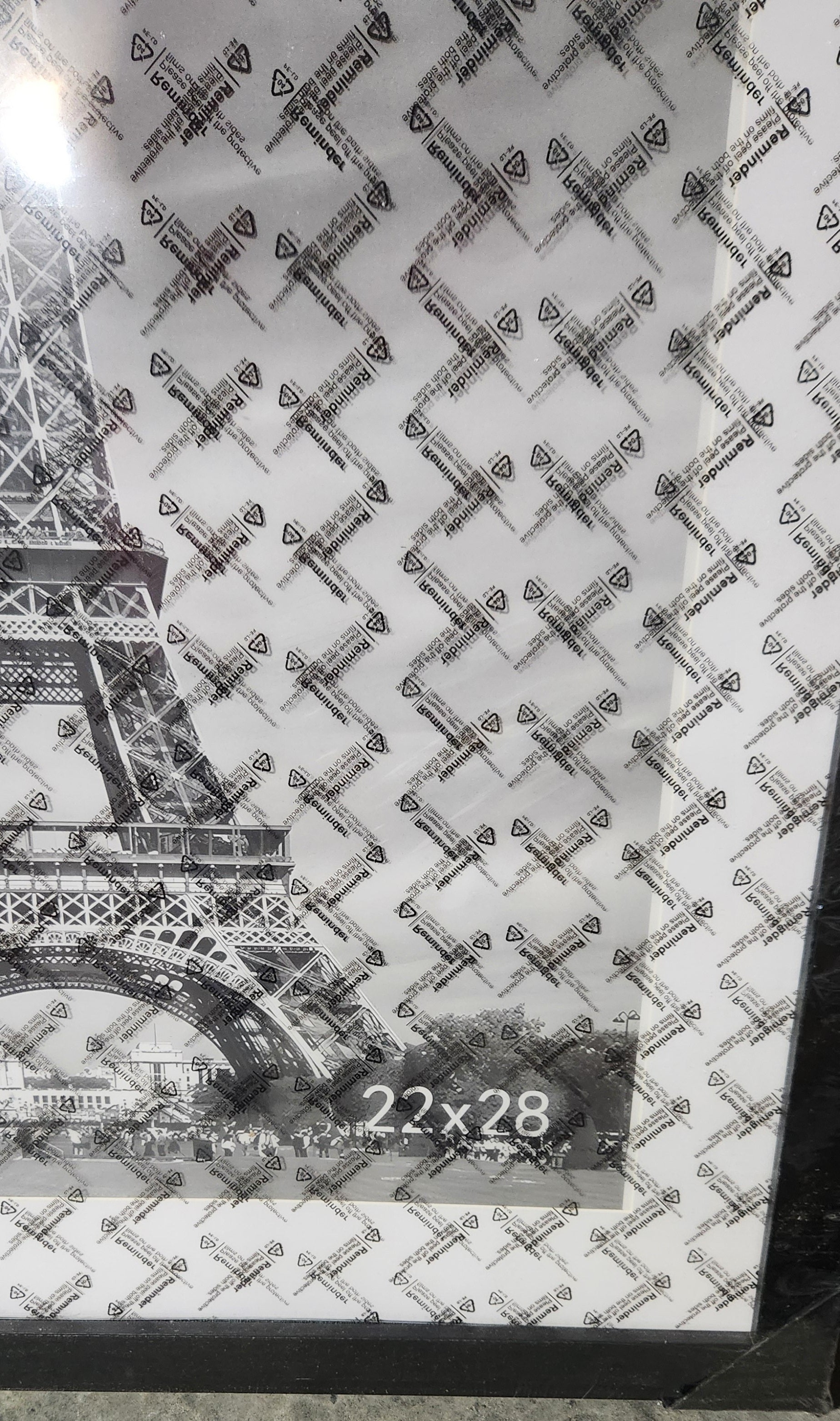 22x28 Picture Frame Set of 3, Display Pictures 18x24 with Mat or 22x28 without Mat