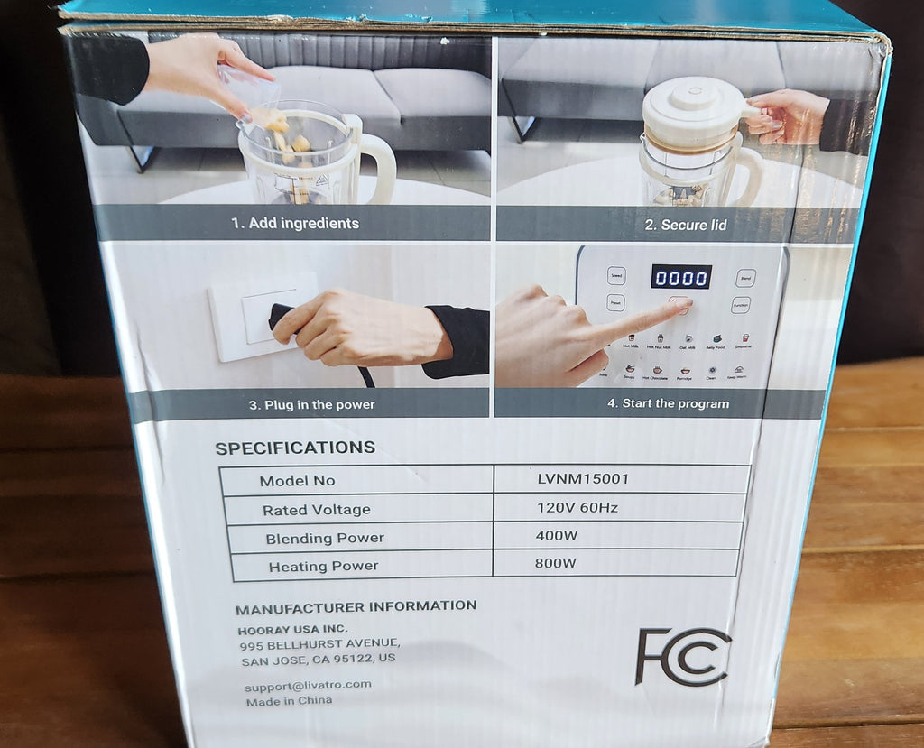 Nut Milk Maker: 12-in-1 Automatic Soy Milk Maker Homemade Juice, Almond, Oat Milks for Plant-Based Milks, 24H Delay Start/Keep Warm/Auto-Clean/Safety Lock