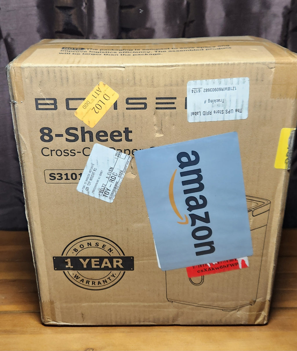 Shredder for Home Office, 4 Gallons 8-Sheet Cross Cut Credit Card Shredder