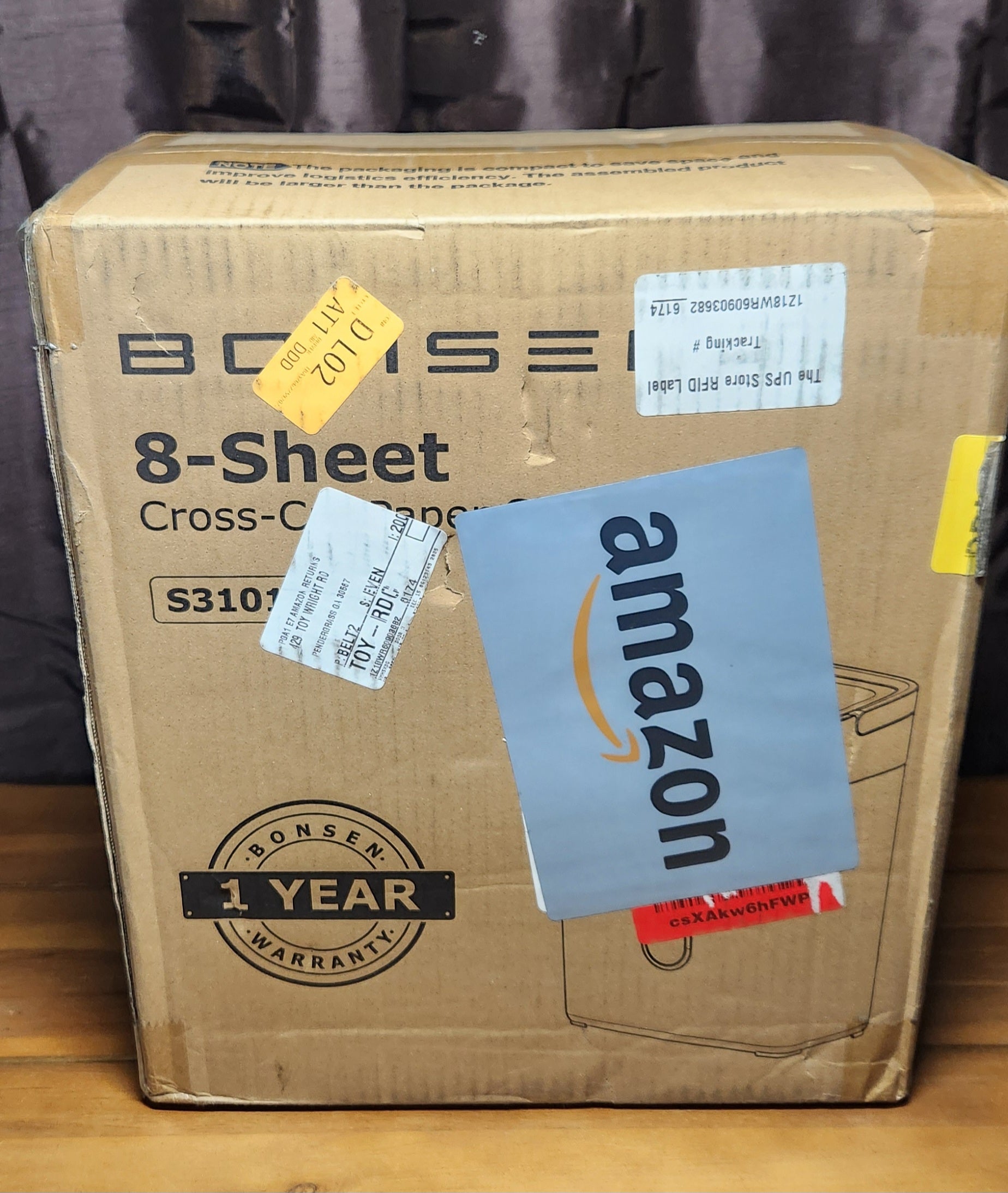 Shredder for Home Office, 4 Gallons 8-Sheet Cross Cut Credit Card Shredder