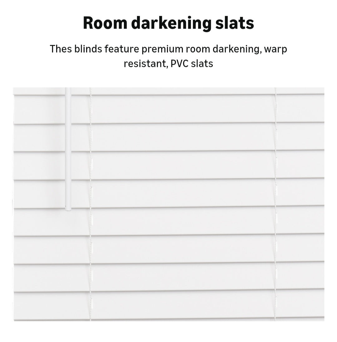 2 Inch Faux Wood Blind, 70" Wide x 60" Long, Bright White