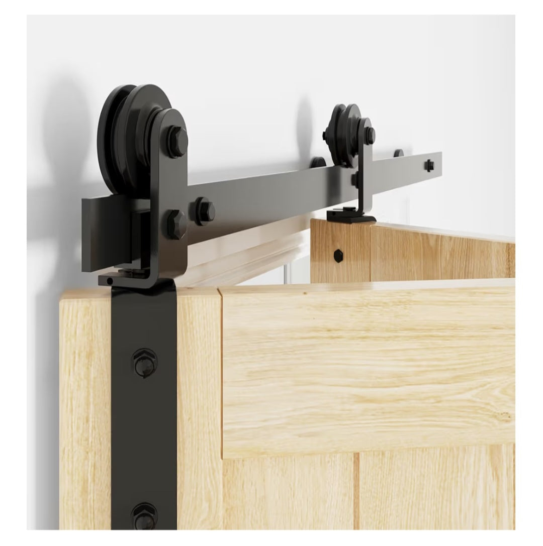 Bifold Barn Door Hardware Kit for Closet: 60" Track Folding System- Door NOT Included