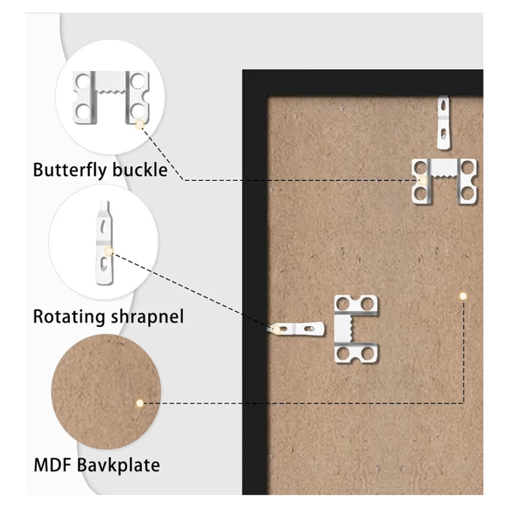 22x28 Picture Frame Set of 3, Display Pictures 18x24 with Mat or 22x28 without Mat