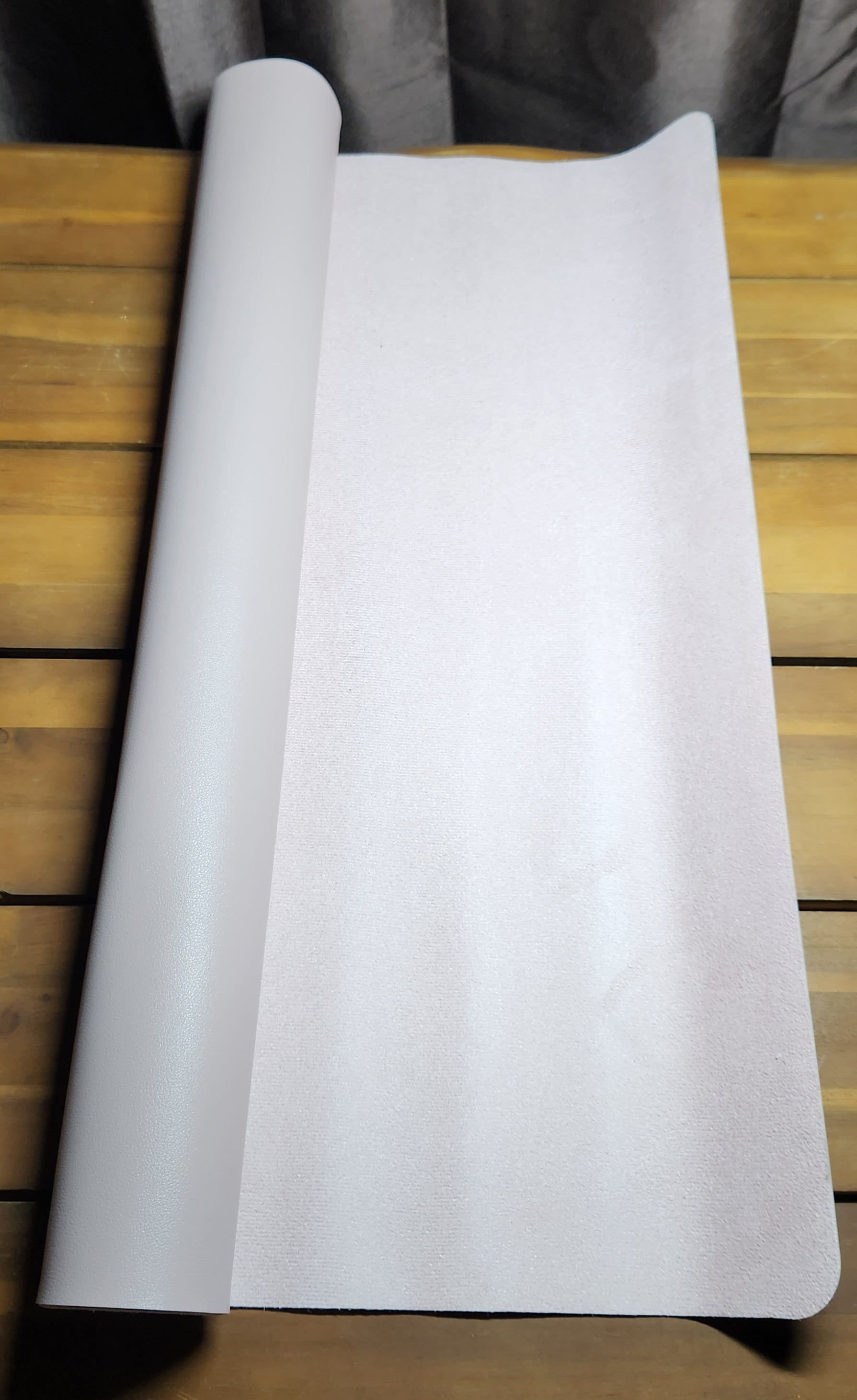 Leather Desk & Table Protector, Office Desk Mat, Large Mouse Pad- Waterproof Desk Grayish Lavender, 47.2" x 23.6"