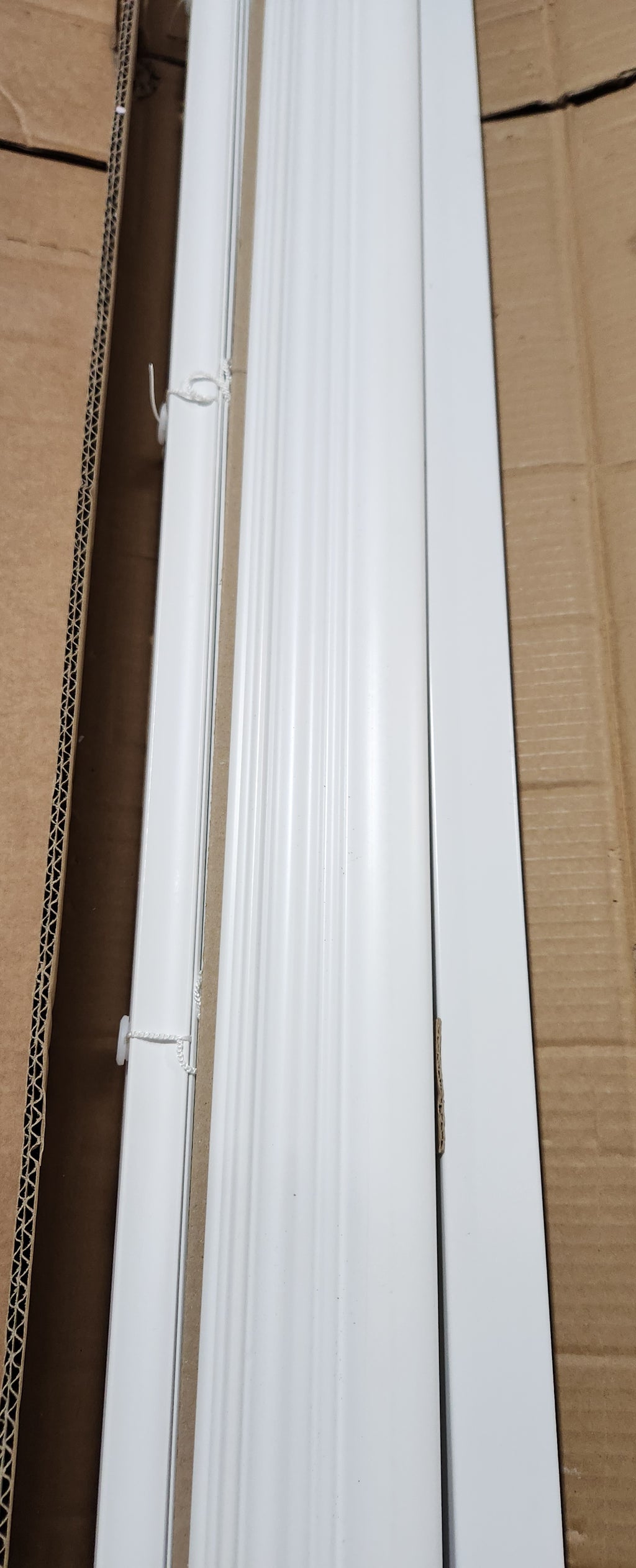 2 Inch Faux Wood Blind, 70" Wide x 60" Long, Bright White