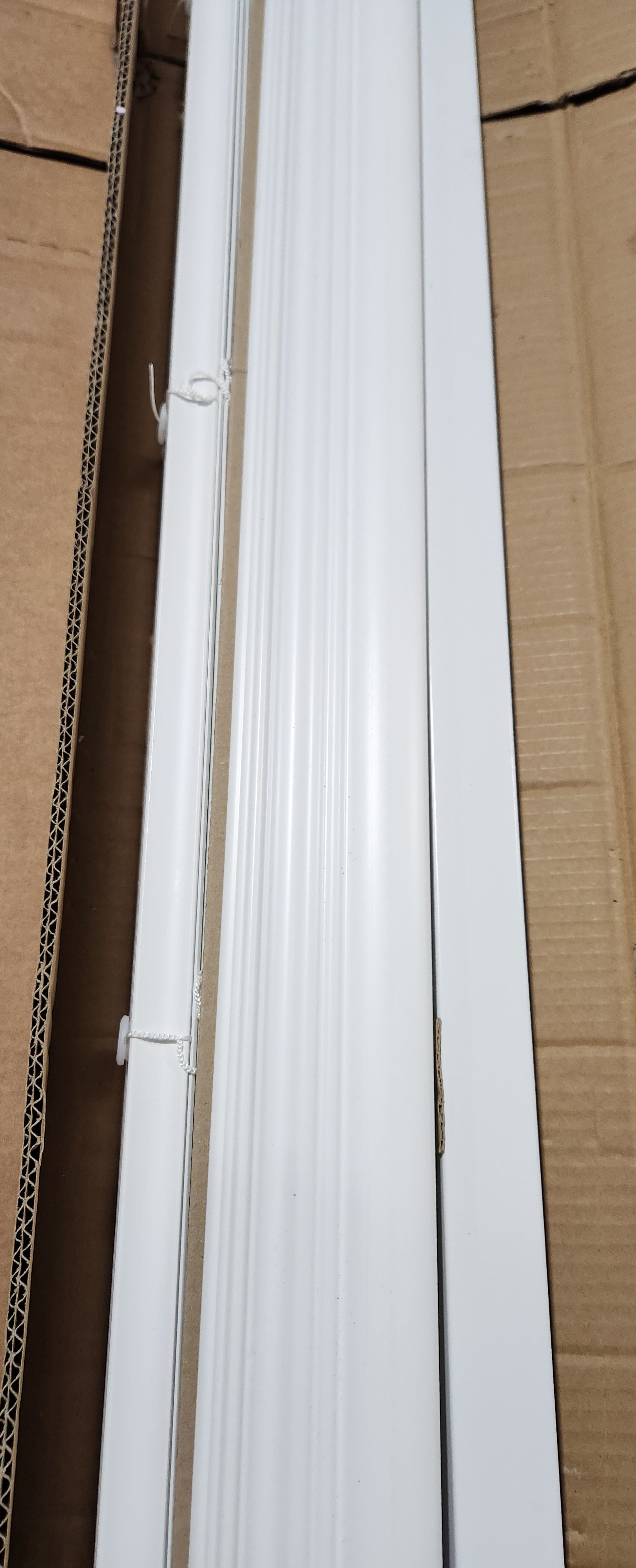 2 Inch Faux Wood Blind, 70" Wide x 60" Long, Bright White