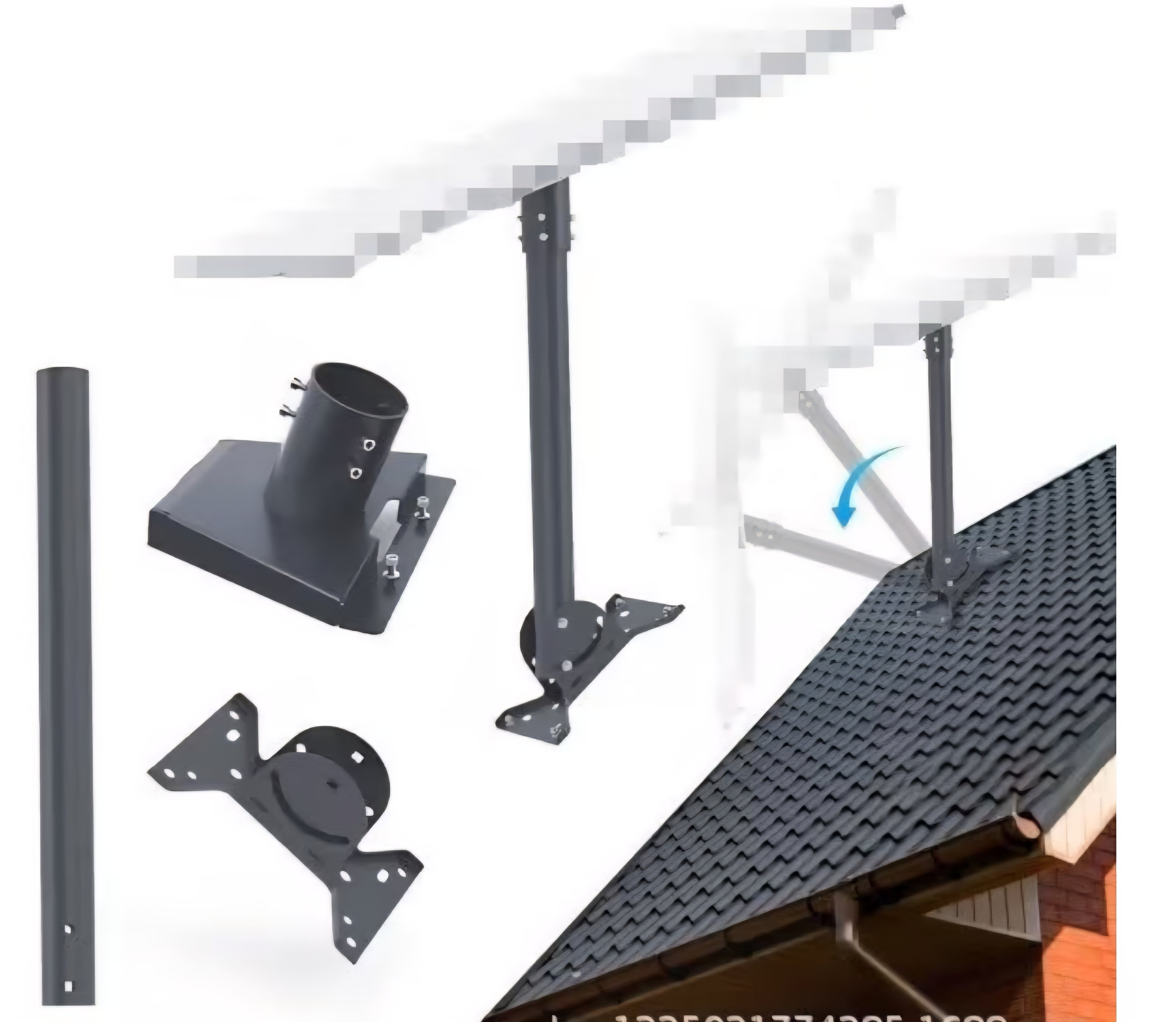 Starlink Roof Mount for Gen 3-Straight Pole NEW