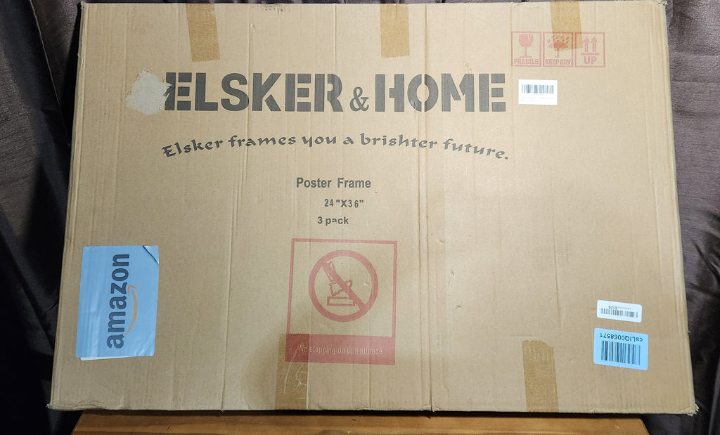 24x36 Poster Frame 3 Pack, Black Picture Frame for Horizontal or Vertical Wall Mounting, Sturdy and Scratch-proof