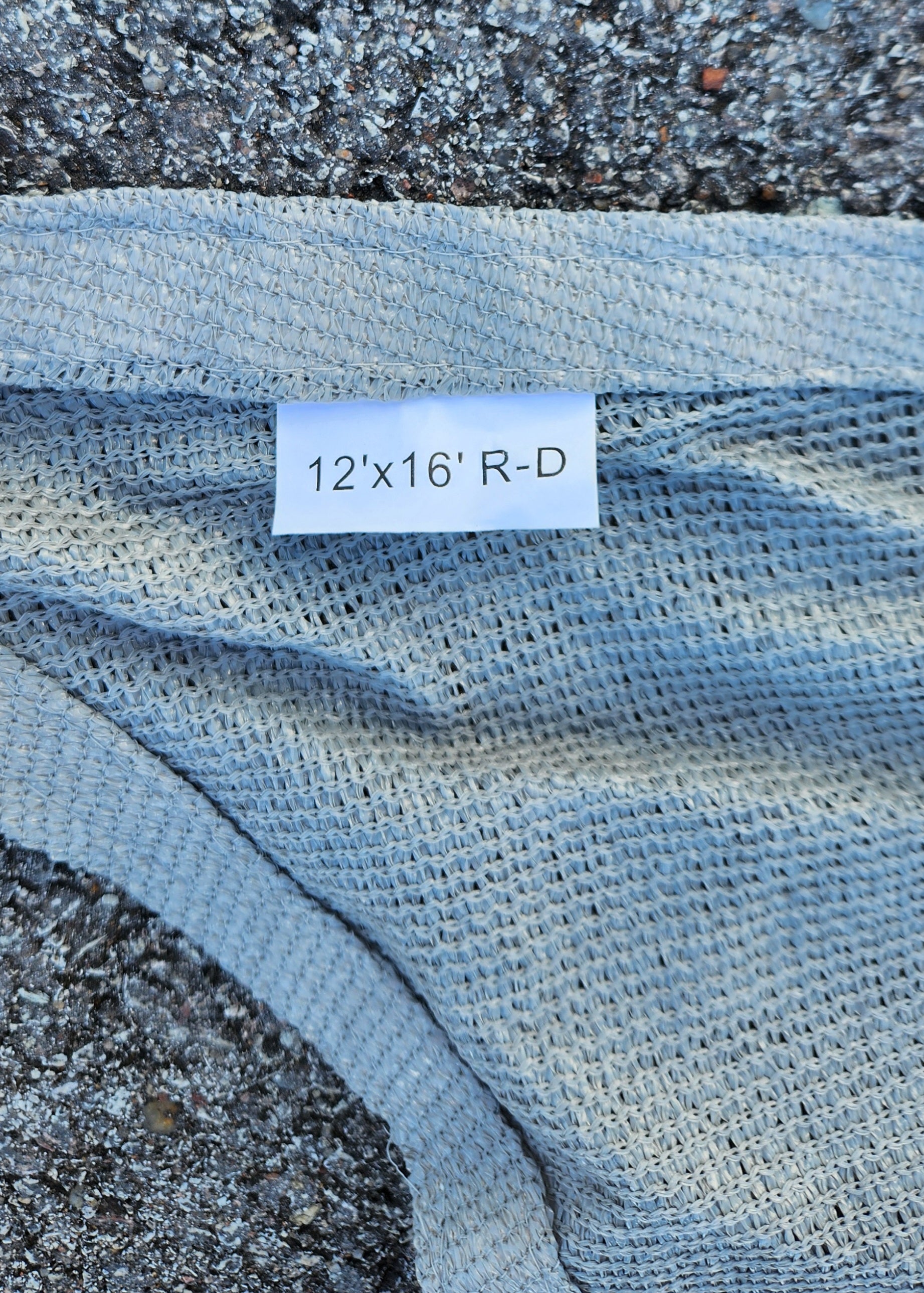 12' x 16 Gray Rectangle Sun Shade Sail, Heavy Duty UV Resistant