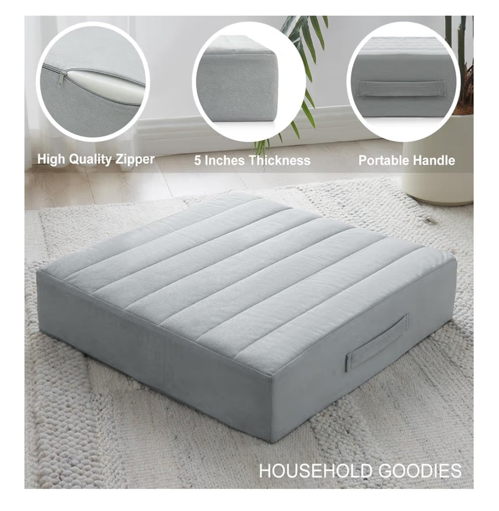 2 Pcs High Density Foam Floor Pillow