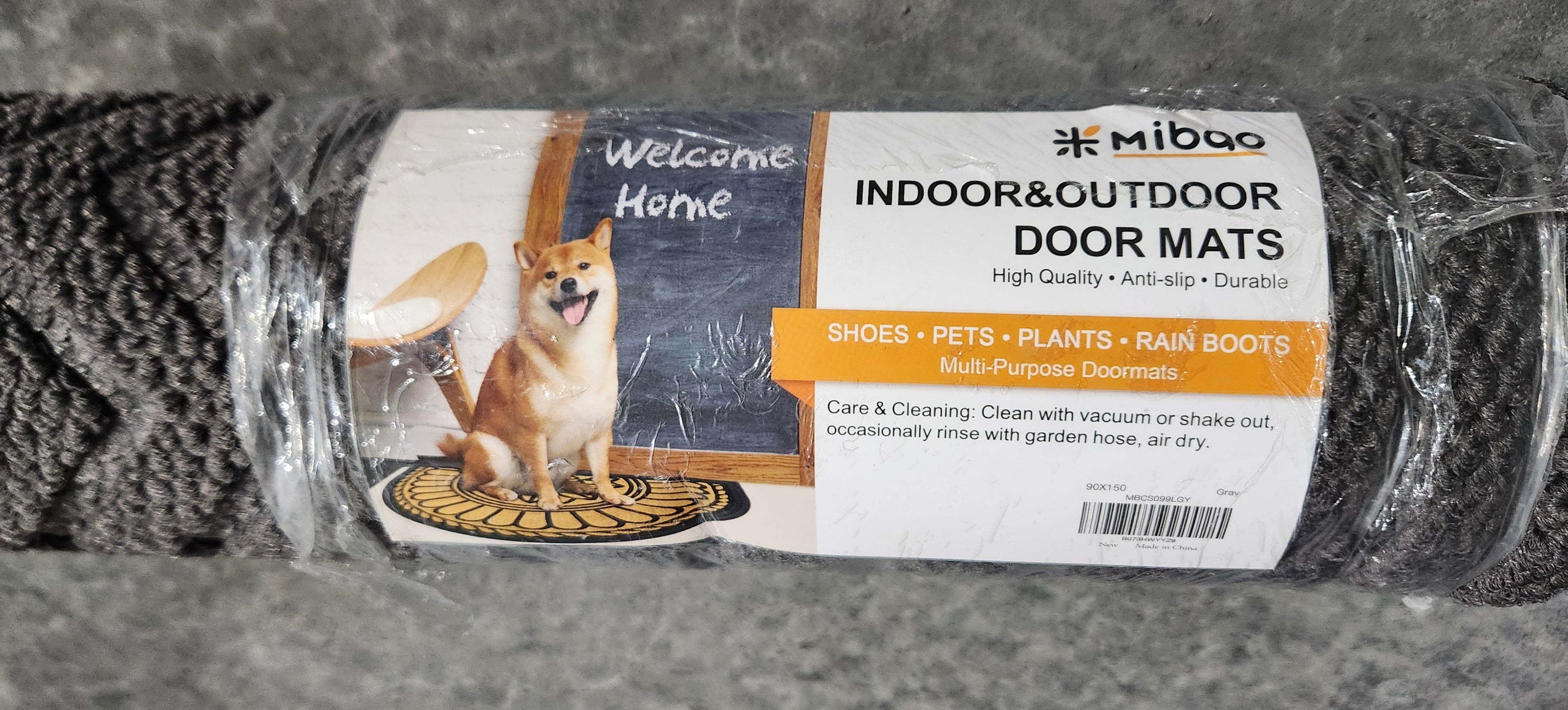 3x5 Entry Way Mat Entrance Area Rug Gray