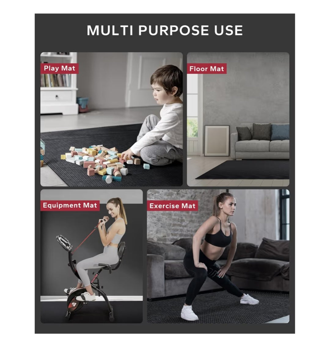 Extra Large Exercise Mat- 12' x 6' x 8mm NEW with Carrying Bag