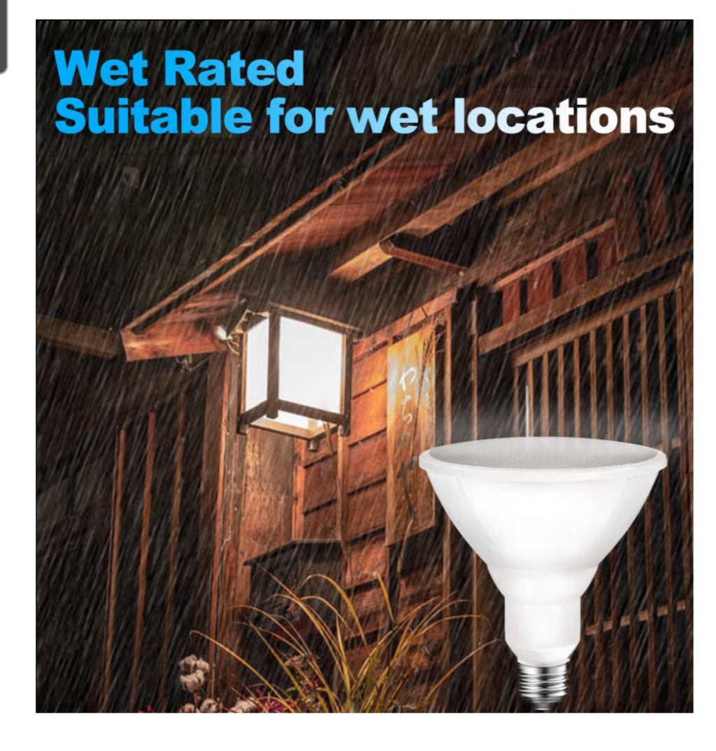 Energetic PAR38 LED Flood Outdoor Light Bulb, 5000K Daylight, 90 Watt Equivalent 6 pack
