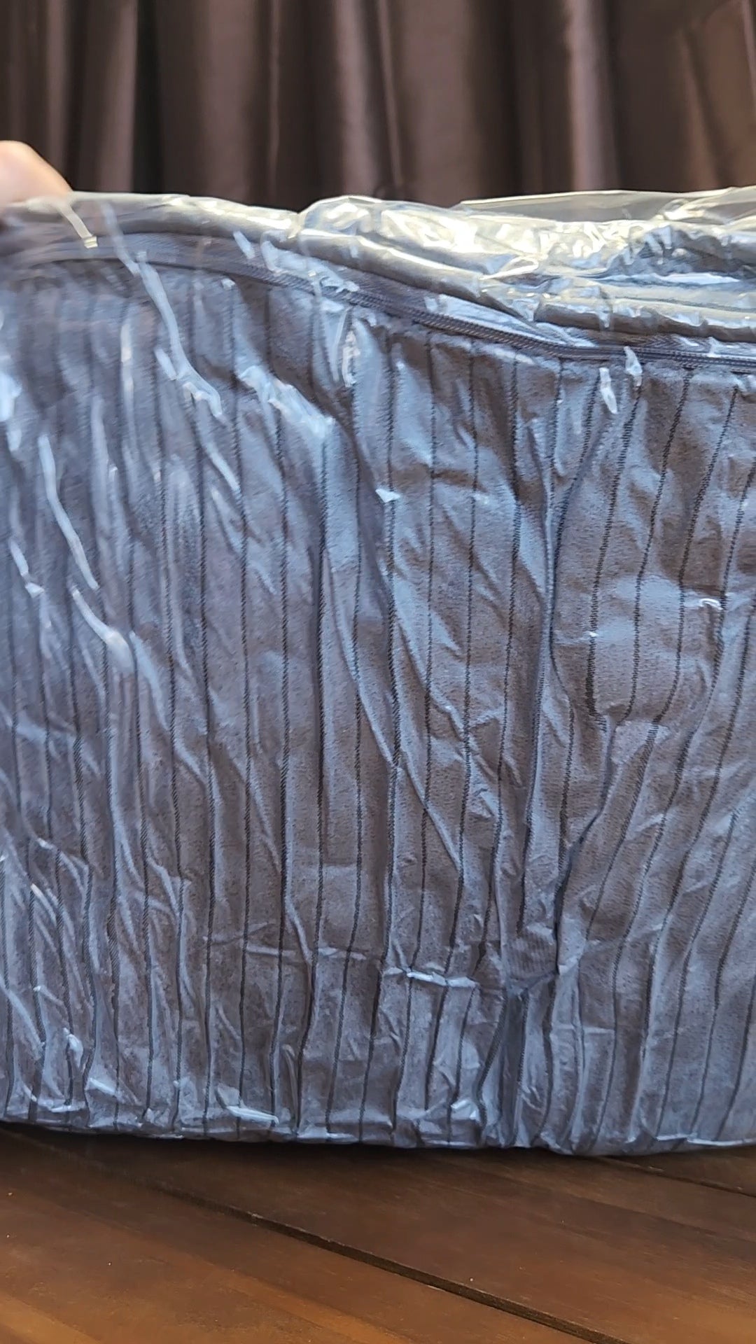 Floor Pillow 5" Thick Square Tufted Corduroy Grey Meditation Floor Sitting Pack of 2