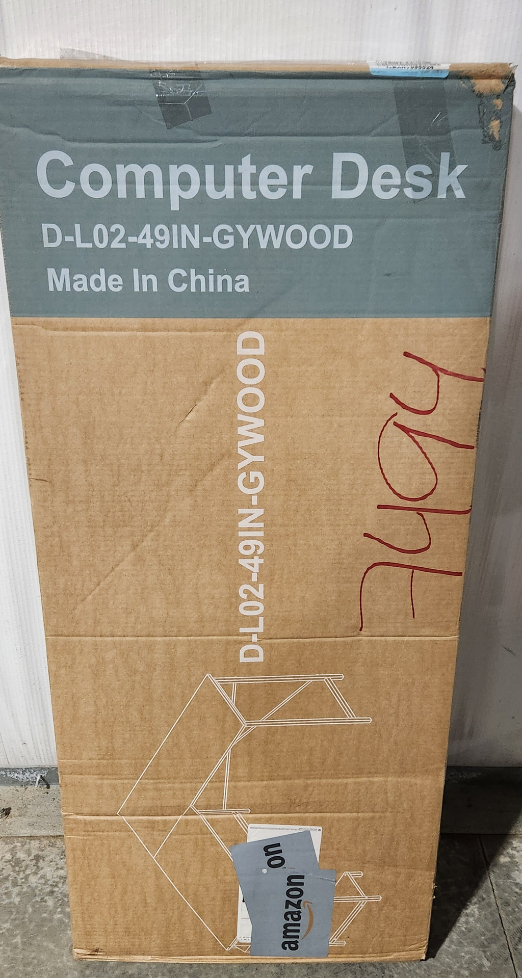 L Shaped Desk,Grey Office Computer Gaming Desks Corner PC Table with Side Bag and Reversible Shelf