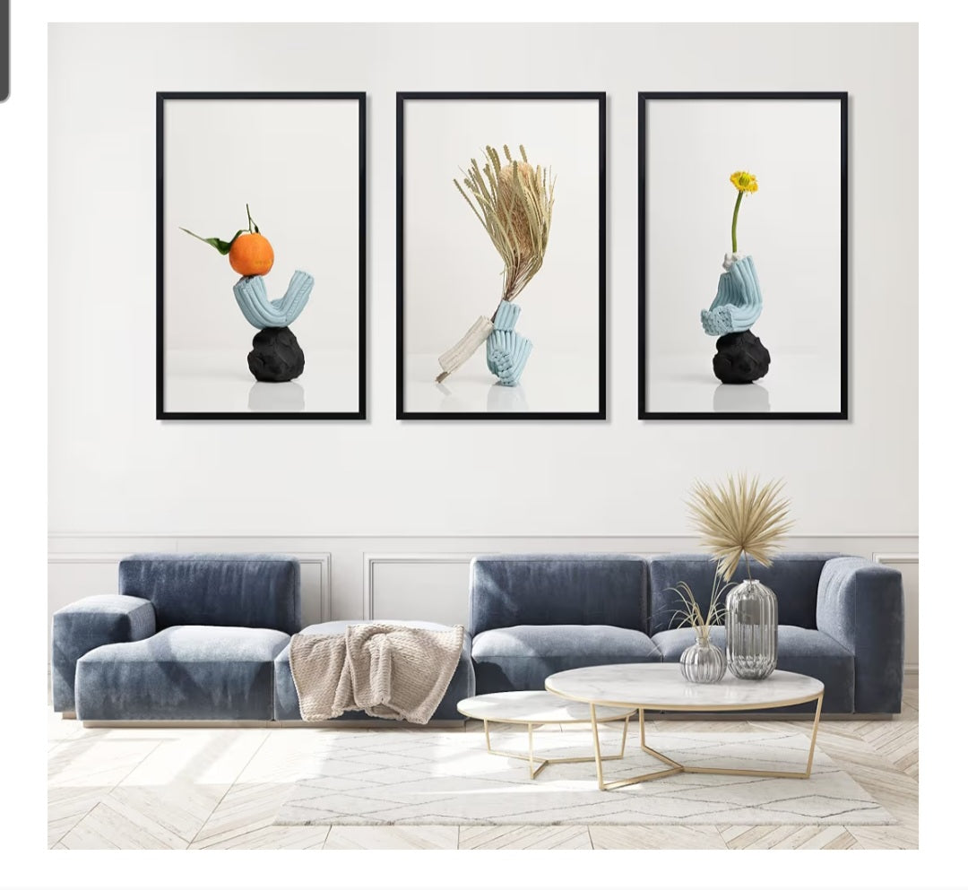 24x36 Poster Frame 3 Pack, Black Picture Frame for Horizontal or Vertical Wall Mounting, Sturdy and Scratch-proof