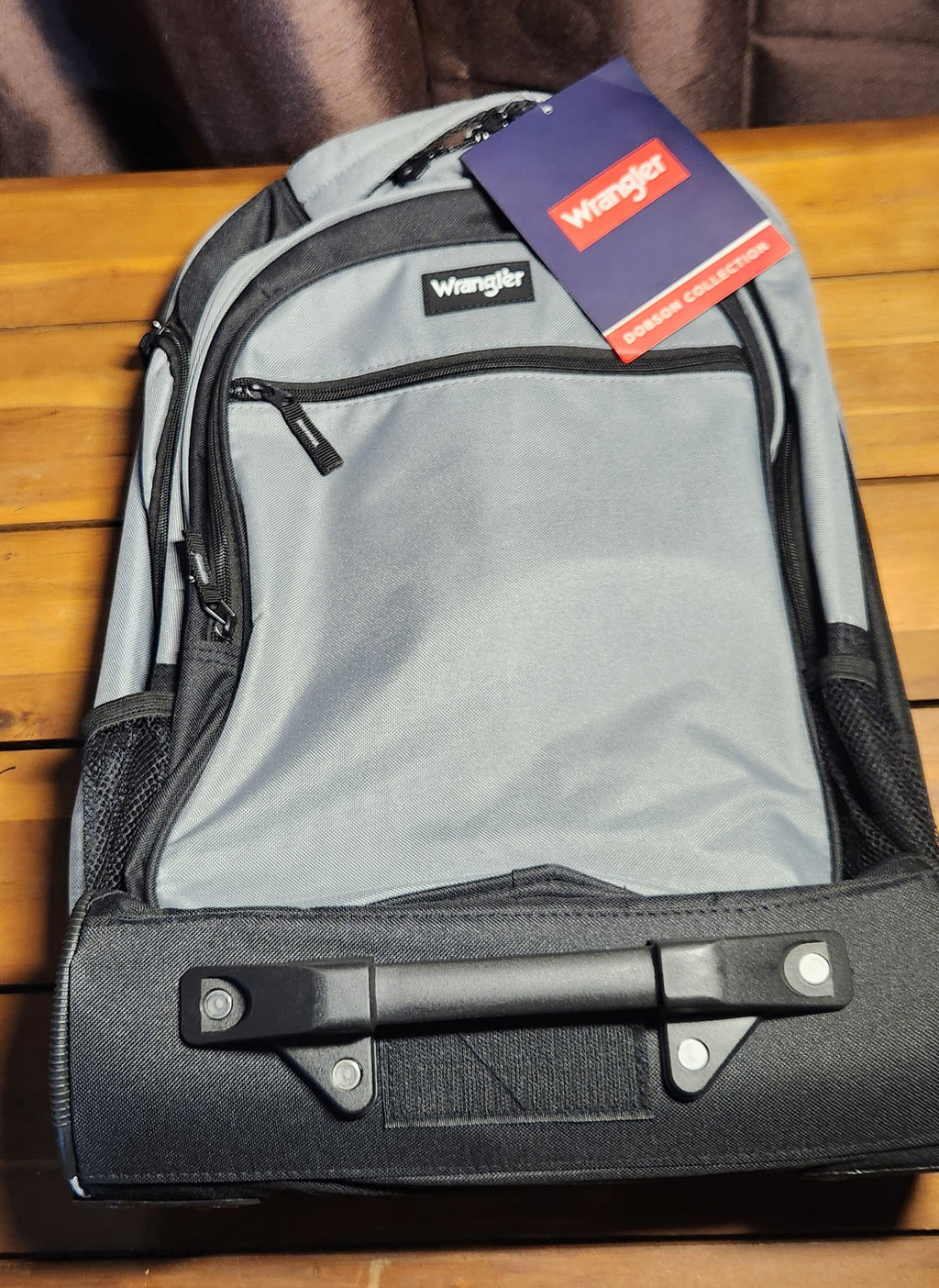 Wrangler Travel Duffel or Backpack Dobson Set, Charcoal, 19" Rolling Backpack