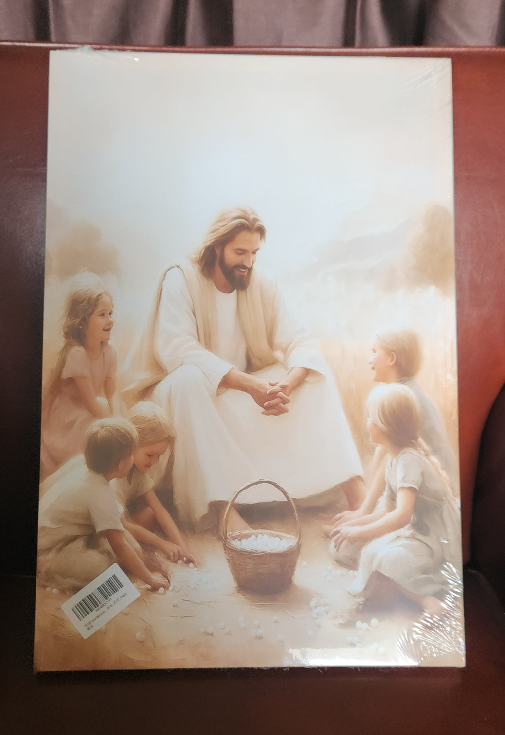 Jesus Teaches Children Wall Art Decor Canvas Picture- 16 x 24 Christian Print