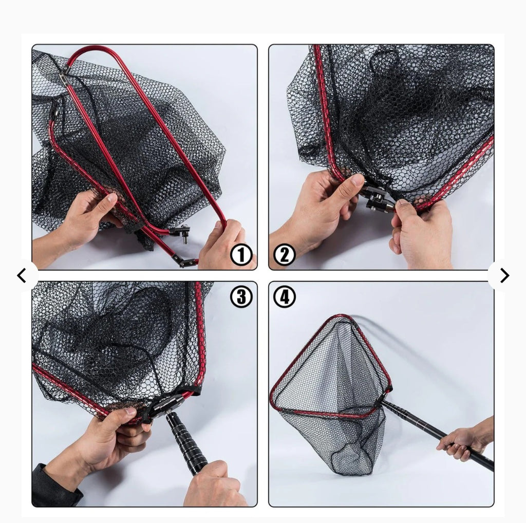 Dr. Fish Telescoping Long Handle Landing Net 8.6ft 9.8ft