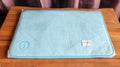 Blue Bath Mat Memory Foam Rug Aqua Teal