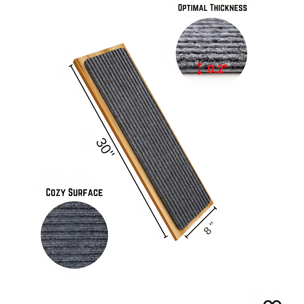 BLUE Stair Treads for Wooden Steps 30" X 8" (15 in Pack)