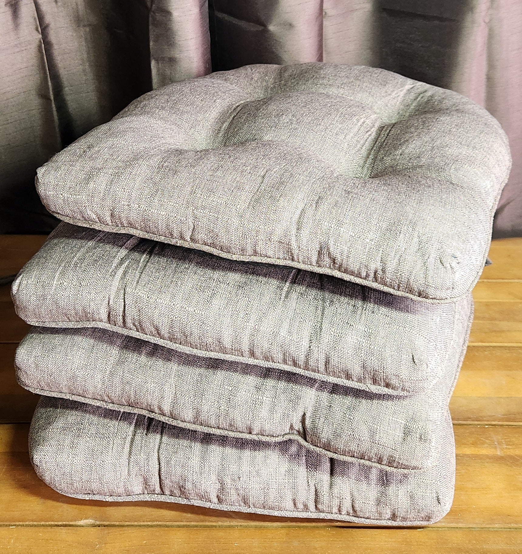 Kitchen Chair Cushions Set of 4 for Dining Chair Brown