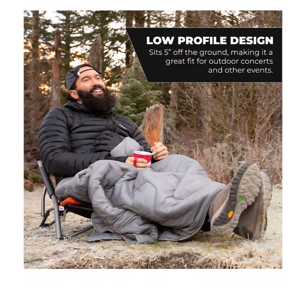 Cascade Mountain Tech Folding Camp Chair for Camping, Beach, Picnic, Barbqeues, Sporting Events with Carry Bag