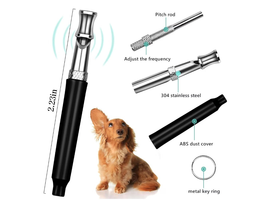 4 Dog Whistles- 2 packs of 2 included with Lanyards