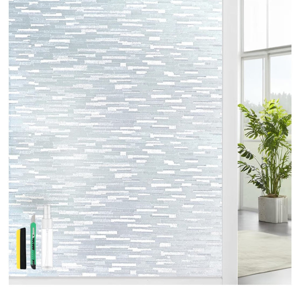 Big Roll Window Privacy Film Frosted Glass Window Covering Cling 1 Roll 23.6 x 157.4 Inches