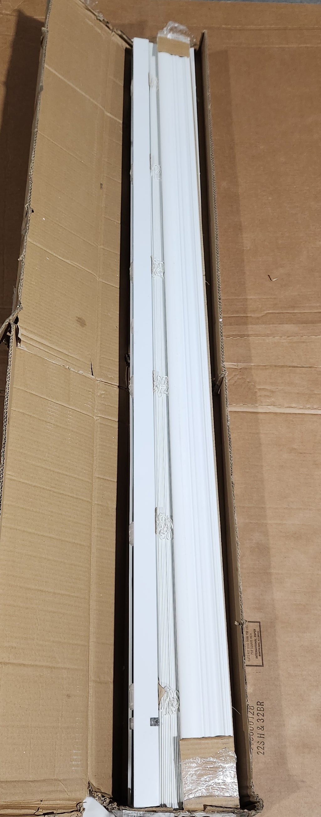 2 Inch Faux Wood Blind, 70" Wide x 60" Long, Bright White