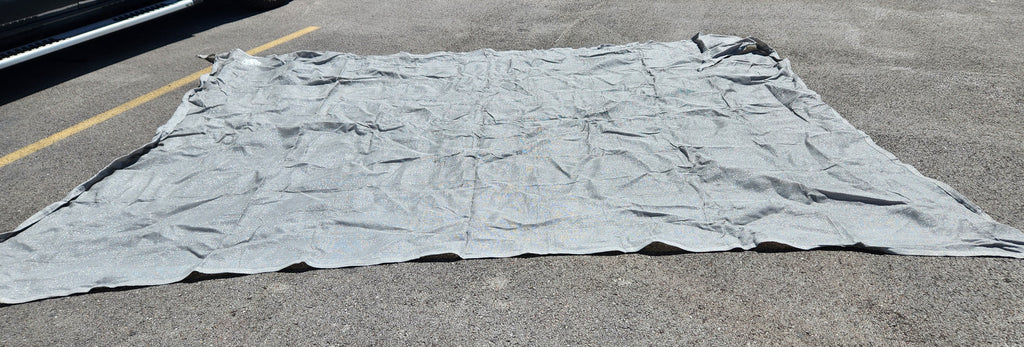 12' x 16 Gray Rectangle Sun Shade Sail, Heavy Duty UV Resistant