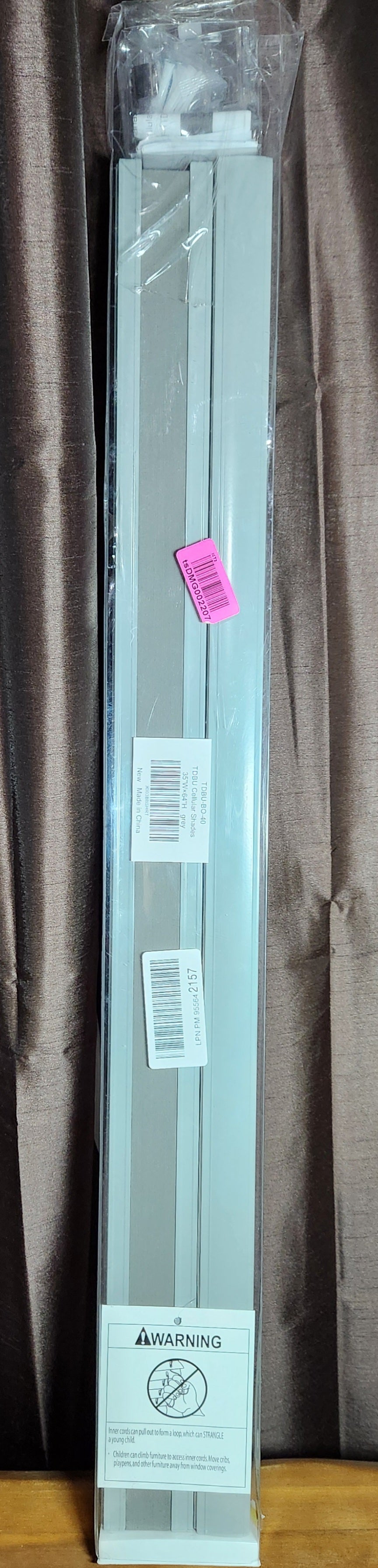 Top Down Bottom Up (TDBU) Cordless Cellular Shades, Blackout Light Blocking Honeycomb Shades 32" x 64"