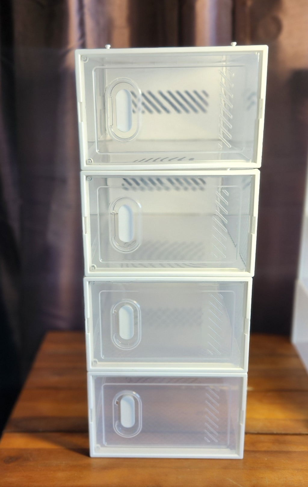 Shoe Storage, 12 Pack Shoe Organizer for Closet, Shoe Boxes Clear Plastic Stackable Shoe Containers with Lids